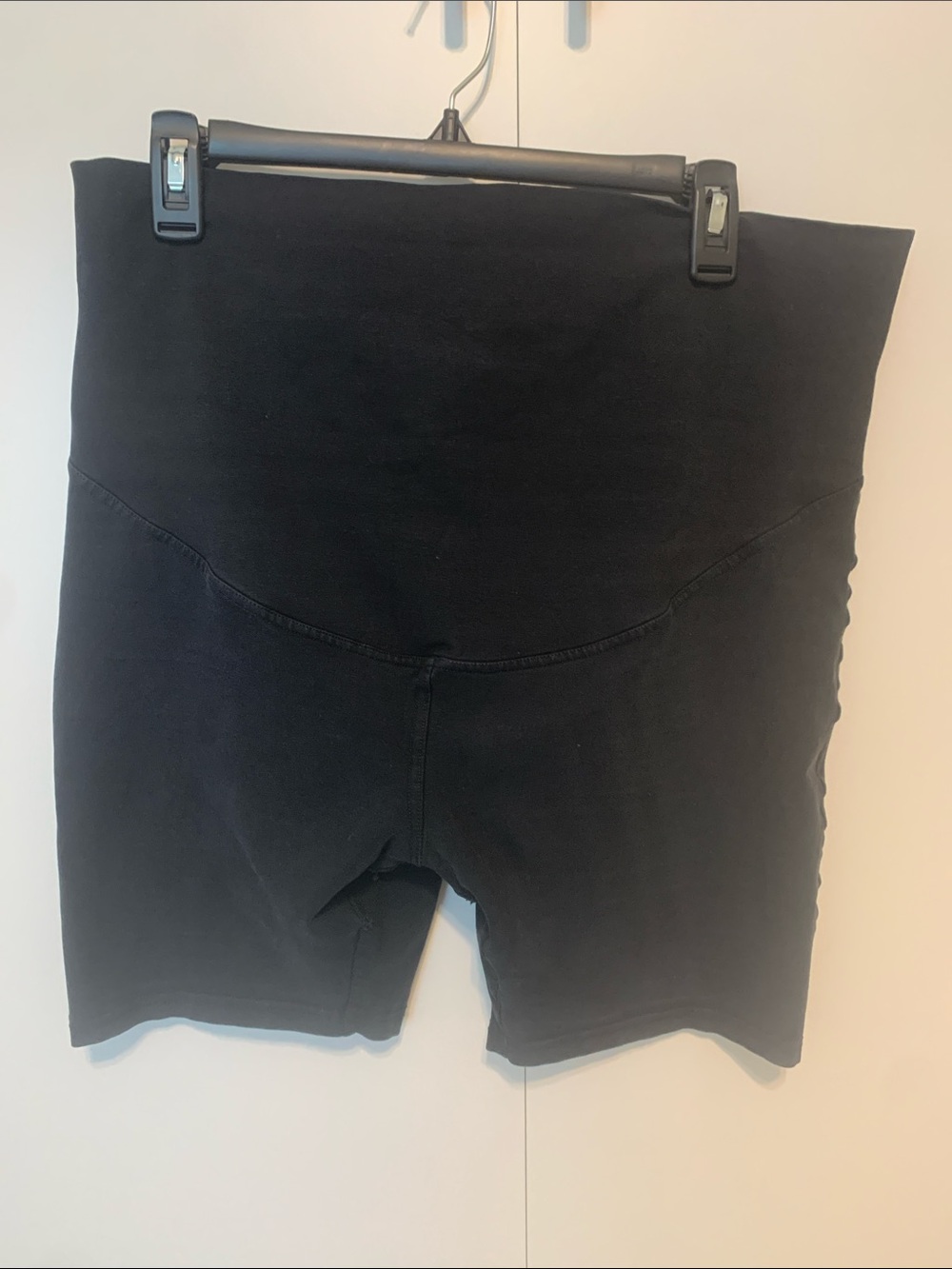 Pact maternity bike shorts in black, Size XL